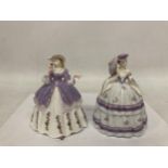 TWO ROYAL WORCESTER FIGURINES FROM THE FASHIONABLE VICTORIANS COLLECTION "LADY ALEXANDRA" LIMITED