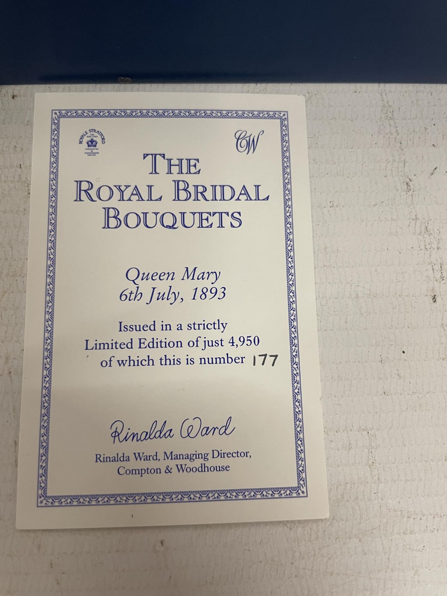 THREE BOXED CROMPTON AND WOODHOUSE 'THE BRIDAL BOUQUET' SETS TO INCLUDE DIANA PRINCESS OF WALES, THE - Bild 7 aus 7