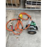 AN HITACHI ROUTER AND A JUMP LEAD CABLE TO ATTATCH TO A TOOL