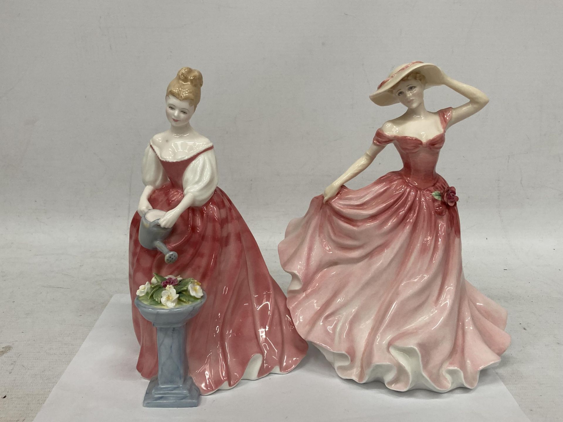 TWO ROYAL DOULTON FIGURINES "ALEXANDRA" HN 3292 AND LADY OF THE YEAR 1997 HN 3992 "ELLEN"