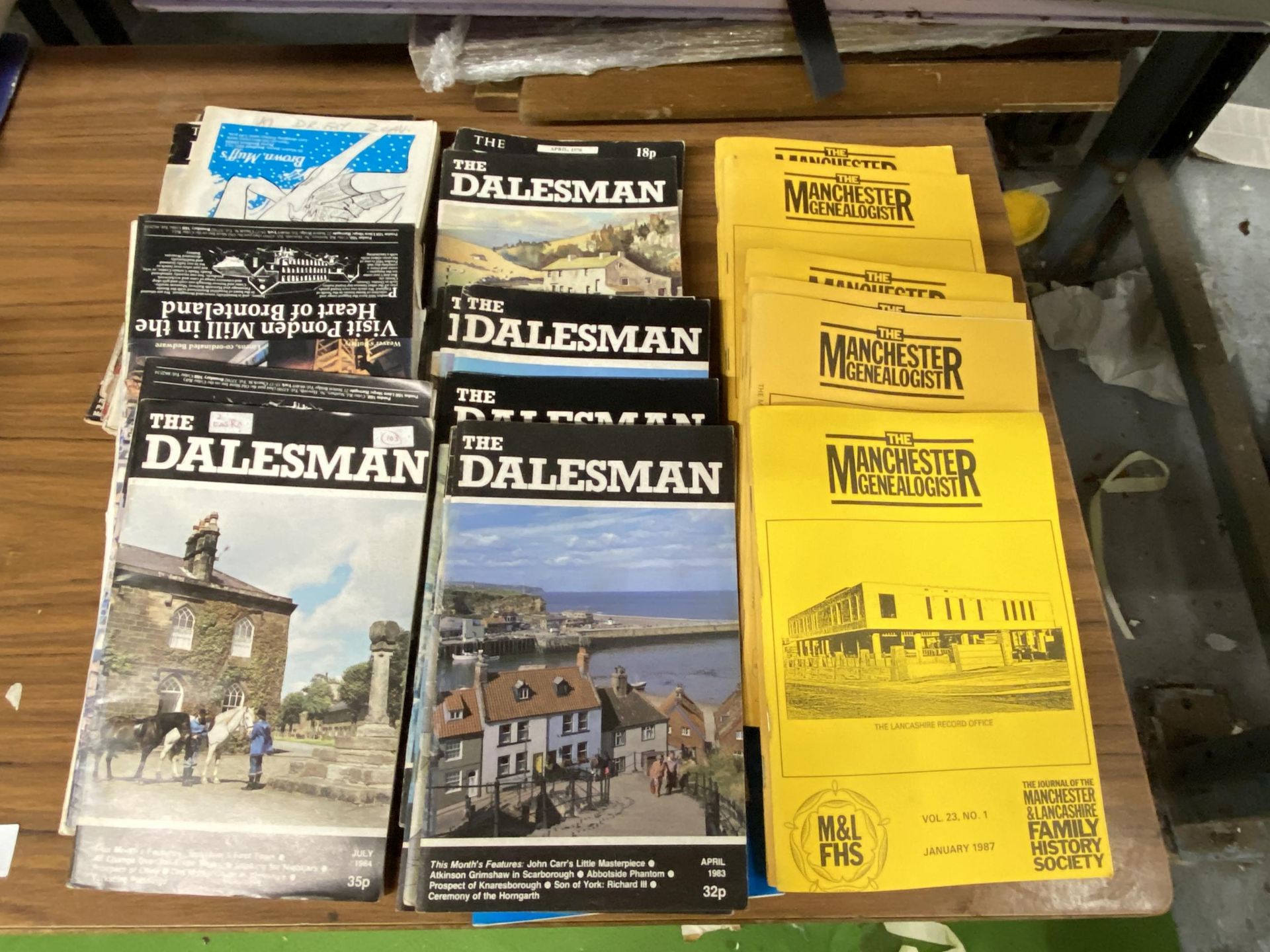 A GROUP OF THE DALESMAN AND MANCHESTER GENEALOGIST BOOKS
