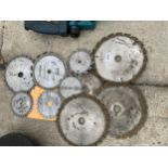 AN ASSORTMENT OF RIP SAW BLADES