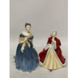 TWO ROYAL DOULTON FIGURINES "ADRIENNE" HN2304 AND FROM THE PRETTY LADIES BEST OF THE CLASSICS