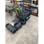 A MACALLISTER 41CM ELECTRIC LAWN MOWER WITH GRASS BOX (PLEASE NOTE WIRE DAMAGED AND REPAIRED WITH