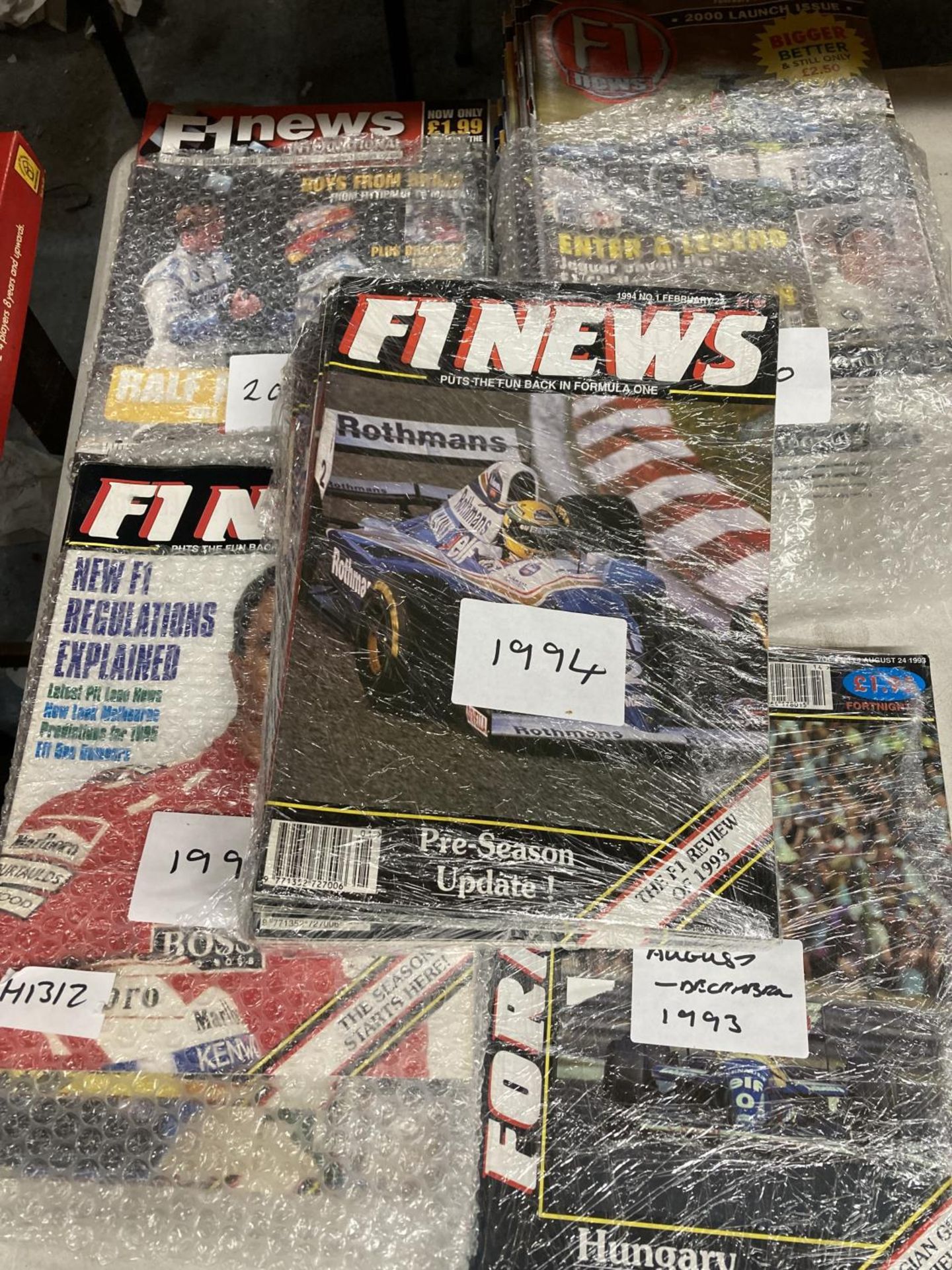 A COLLECTION OF F1 NEWS MAGAZINES