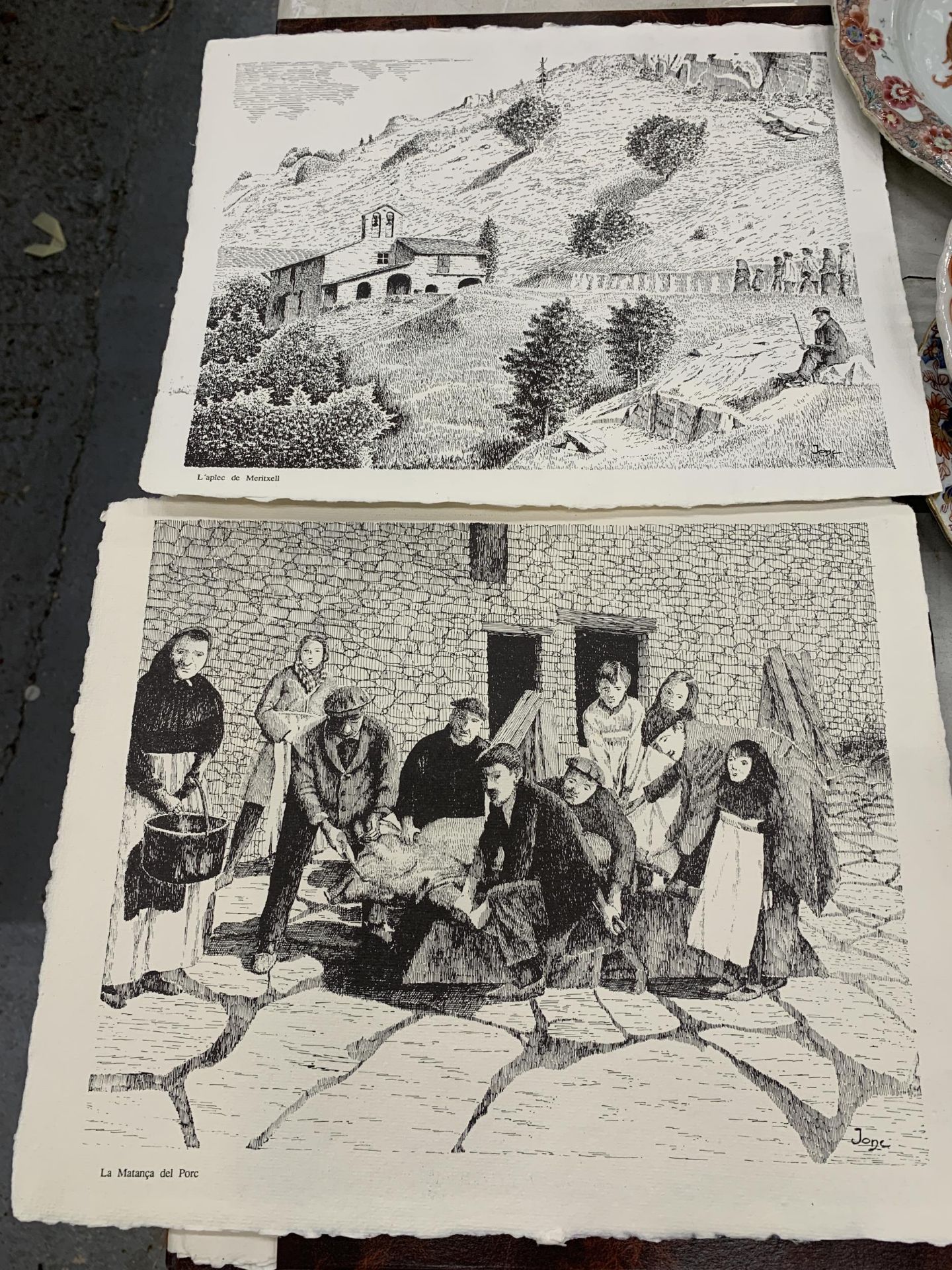 TWO BINDERS OF 'ARRELS ANDORRANES' PRINTS, V - FIRES I FESTES AND VI RACONS - Image 3 of 5