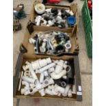 A LARGE QUANTITY OF PLUMBING PIPE FITTINGS AND SPARES ETC