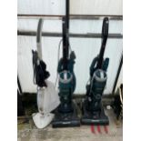 THREE VACUUM CLEANERS TO INCLUDE TWO HOOVER BREEZE EVO'S