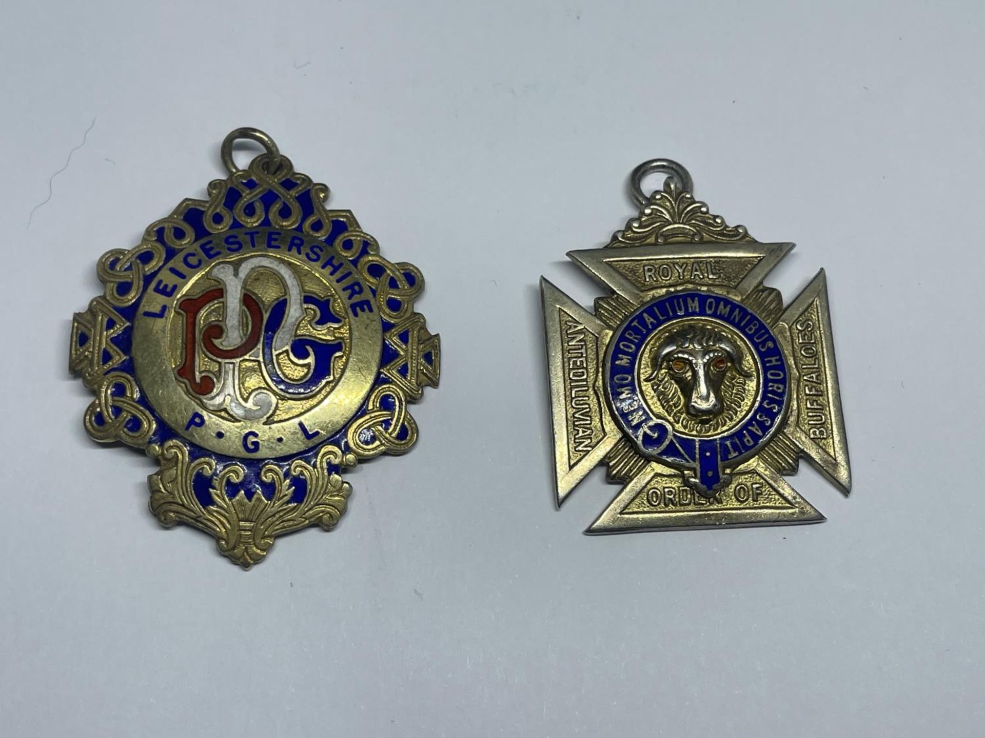 TWO HALLMARKED BIRMINGHAM SILVER MASONIC MEDALS