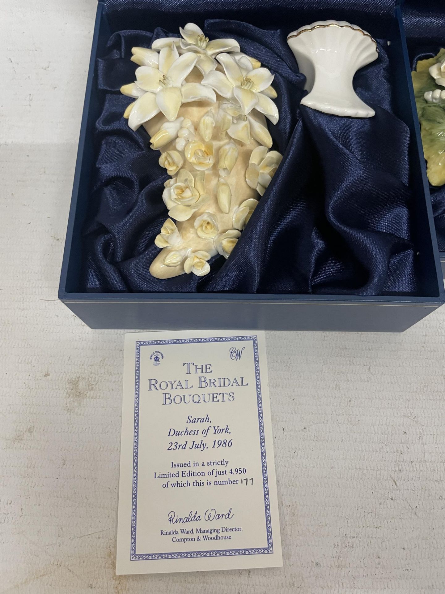 FOUR BOXED CROMPTON AND WOODHOUSE 'THE BRIDAL BOUQUET' SETS TO INCLUDE DUCHESS OF YORK, PRINCESS - Image 2 of 5