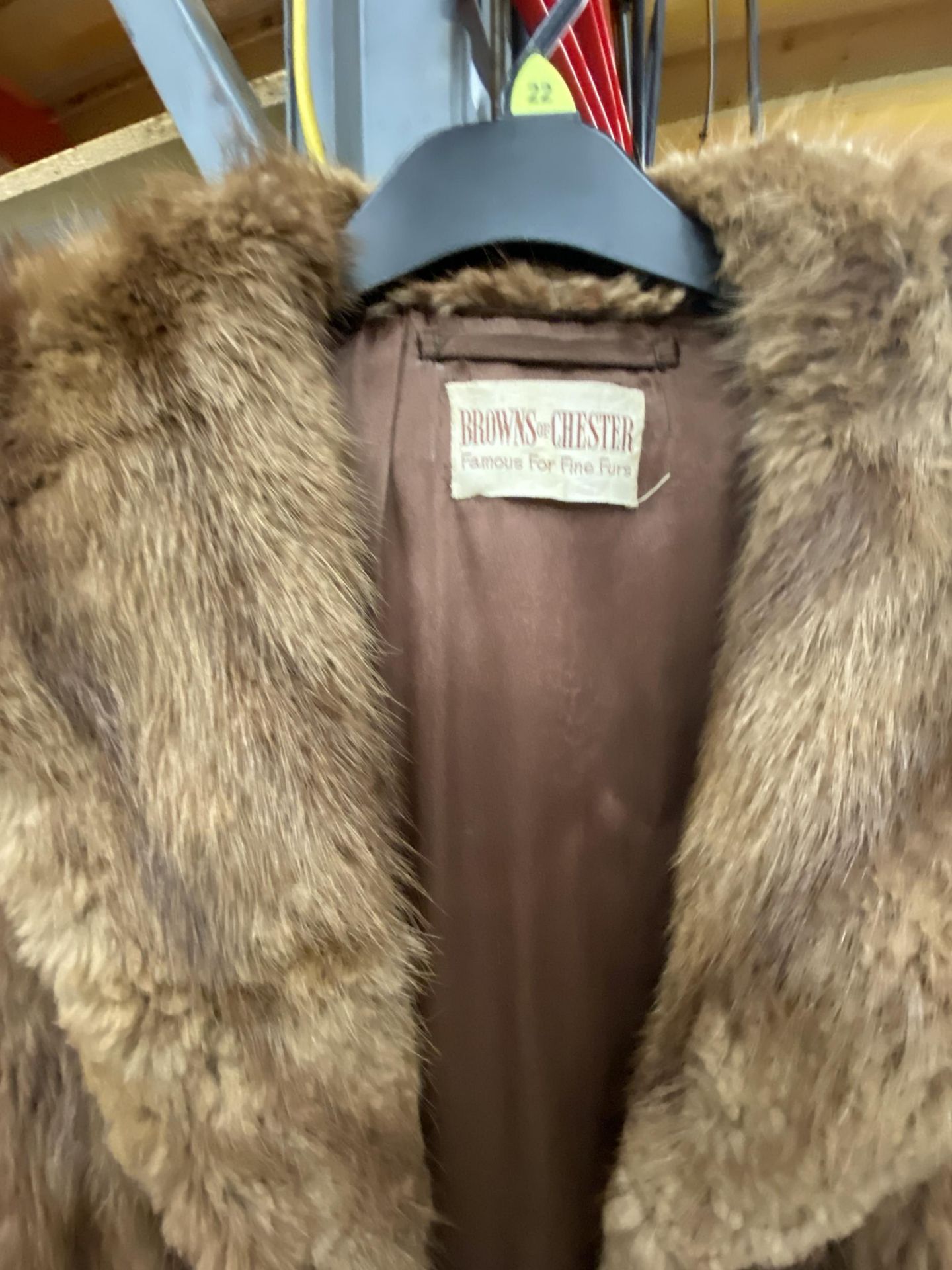 A VINTAGE 'BROWNS OF CHESTER' FUR COAT - Image 2 of 2