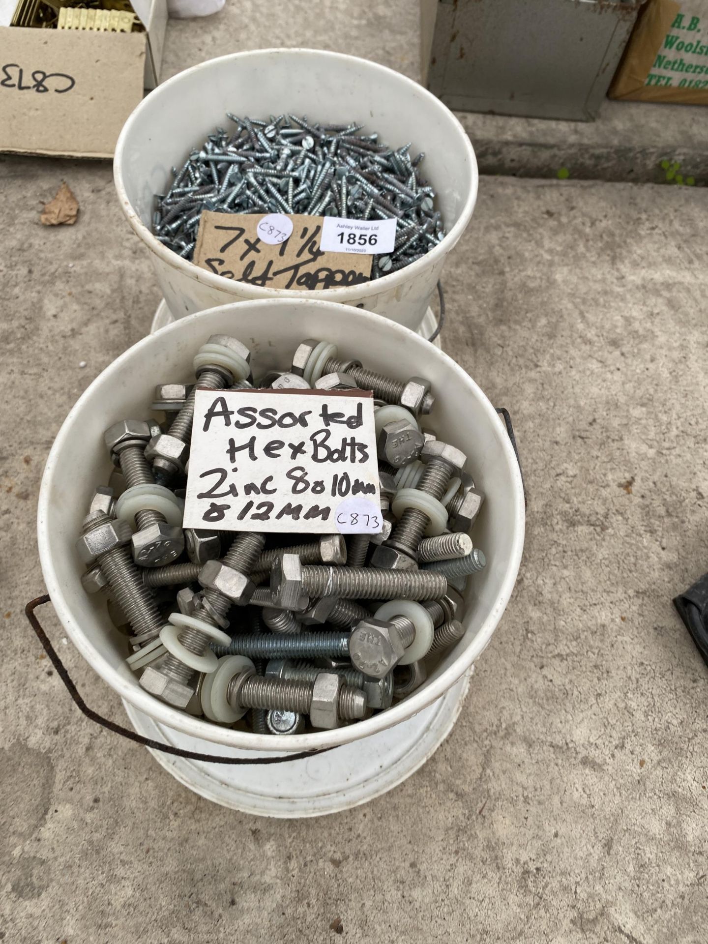 A LARGE QUANTITY OF SELF TAPPING SCREWS AND ASSORTED BOLTS ETC