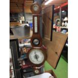 A VICTORIAN MAHOGANY J J LOCKWOOD, PRESTON BAROMETER