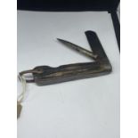 A BONE HANDLED JOSEPH ALLEN AND SONS SHEFFIELD POCKET KNIFE