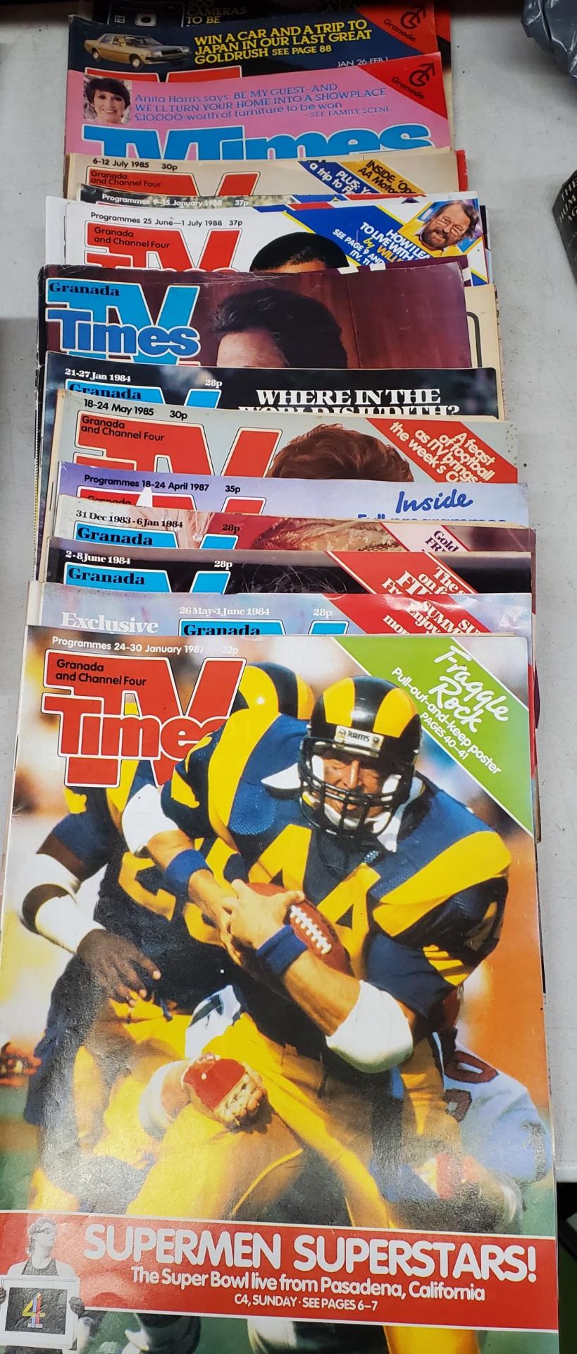 A GROUP OF 1980'S TV TIMES MAGAZINES