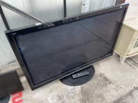A PANASONIC 50" TELEVISION WITH REMOTE CONTROL BELIEVED IN WORKING ORDER BUT NO WARRANTY