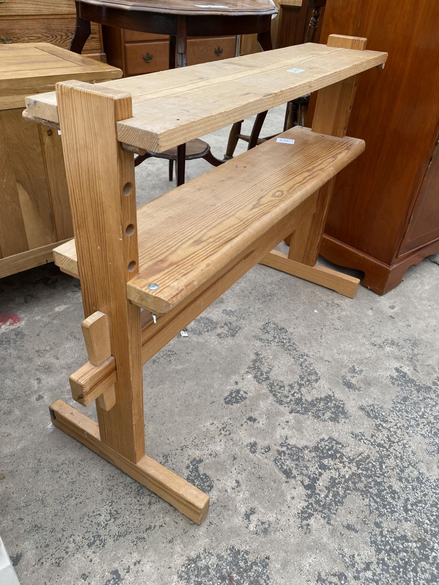 A MODERN PINE GLIMAKRA (MADE IN SWEDEN) TWO TIER STAND