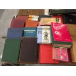 A QUANTITY OF HARDBACK BOOKS ON SURVEYING, MECHANICS, CHAMBER'S MATHMATICAL TABLES, THEORY OF