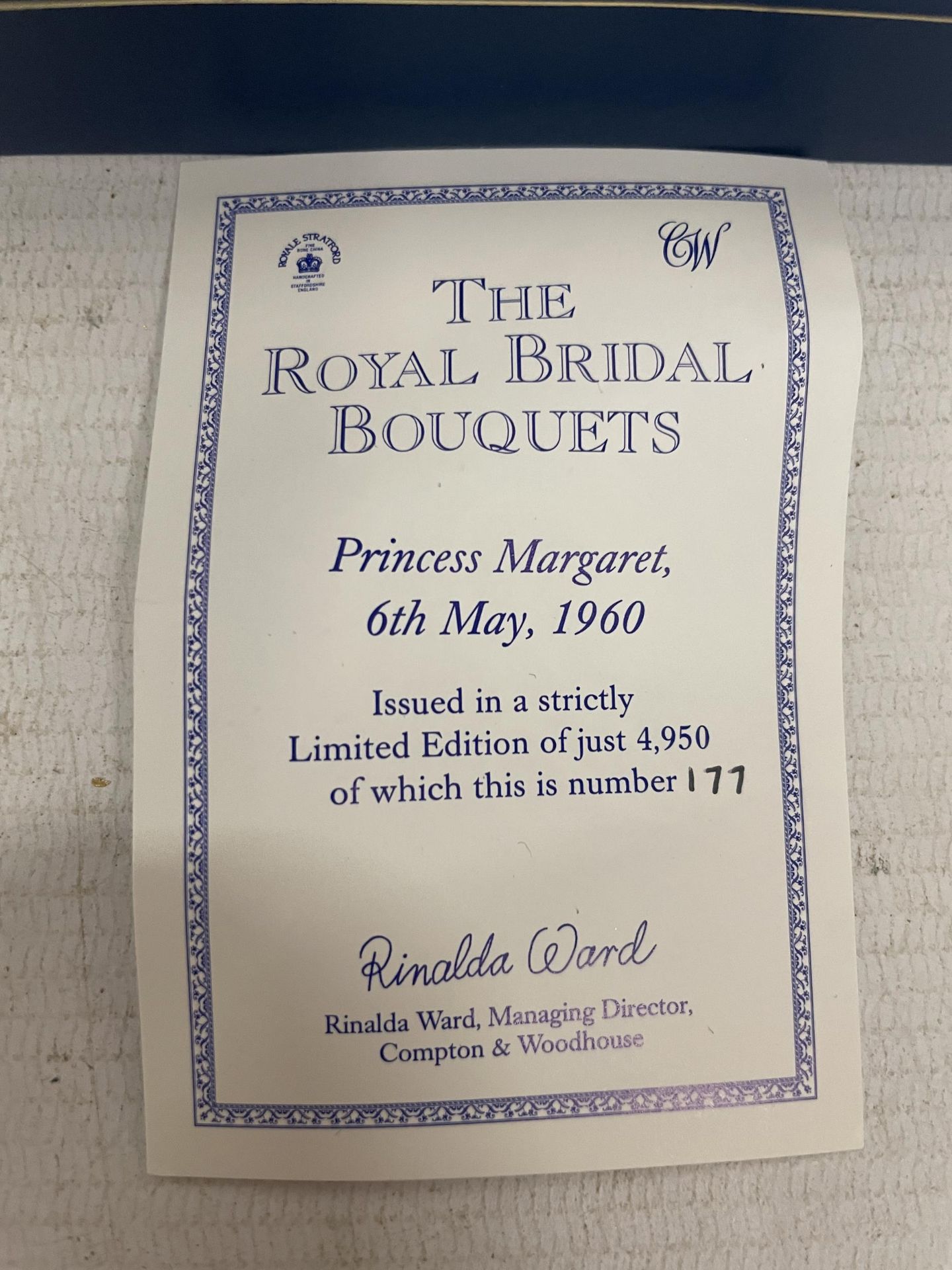 THREE BOXED CROMPTON AND WOODHOUSE 'THE BRIDAL BOUQUET' SETS TO INCLUDE QUEEN ELIZABETH II, PRINCESS - Image 5 of 7