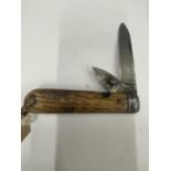 A VINTAGE SHEFFIELD POCKET KNIFE INDISTINCT MAKER