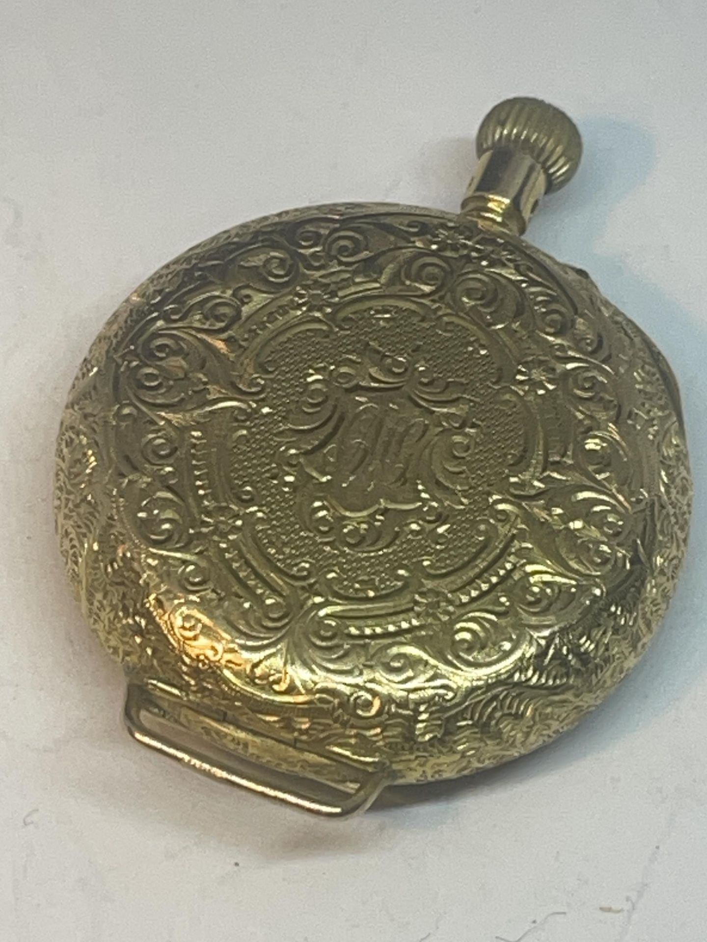 A 14CT GOLD LADIES OPEN FACED POCKET WATCH GROSS WEIGHT 32.37 GRAMS - Image 2 of 5