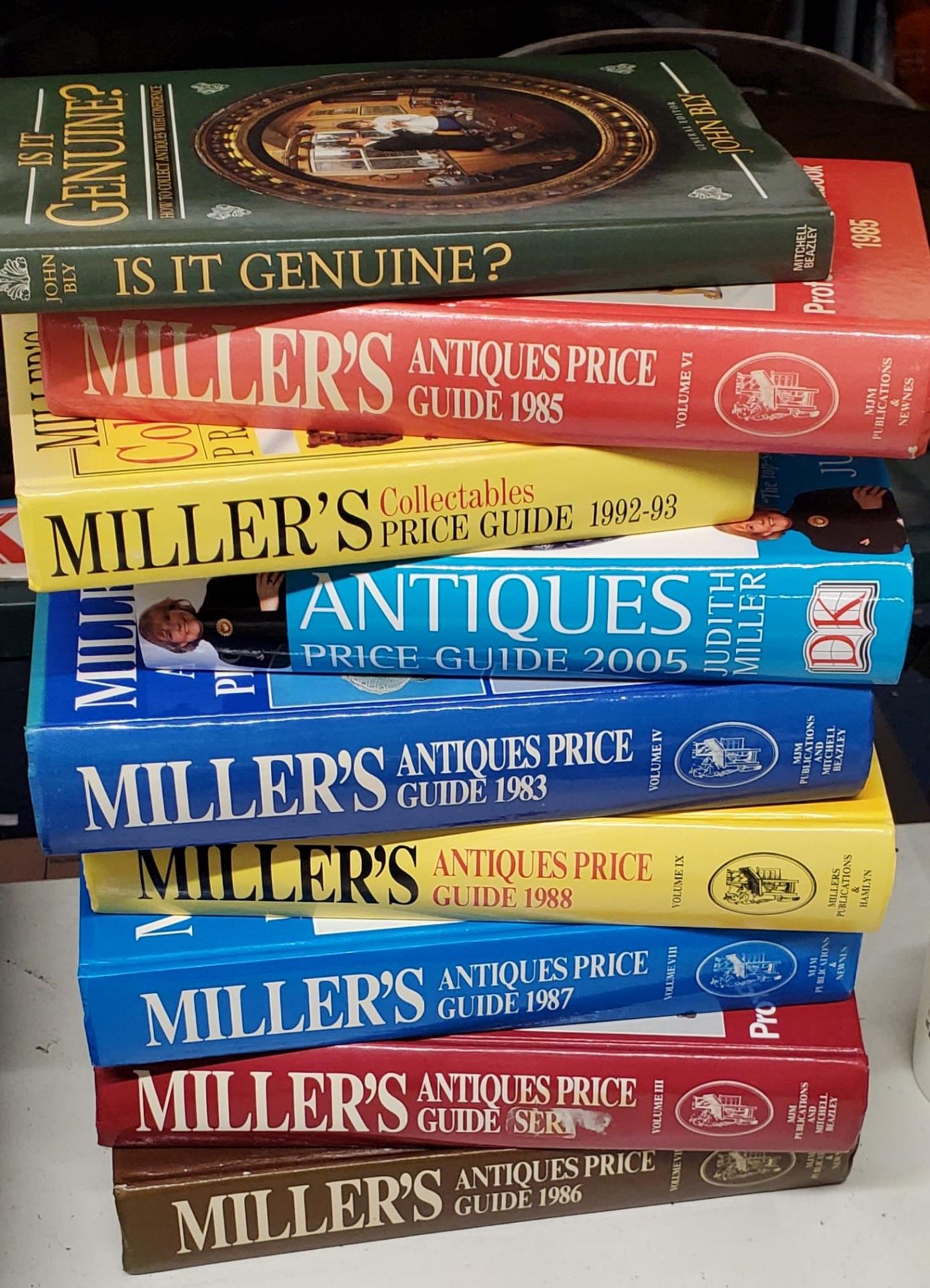 A GROUP OF MILLERS ANTIQUES PRICE GUIDE BOOKS