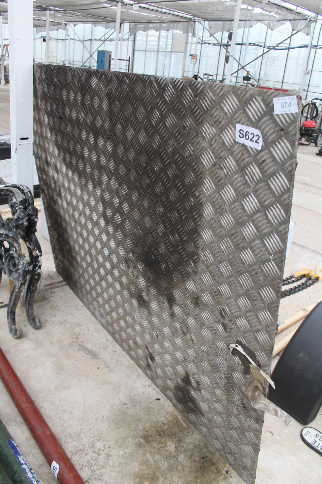 SHEET OF ALLOY CHEQUER PLATE NO VAT