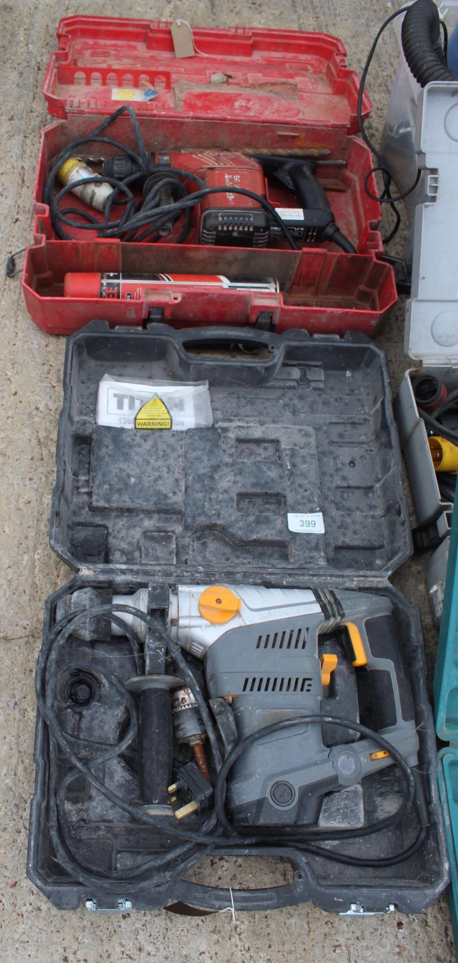 TITAN BREAKER DRILL 240 AND HILTI BREAKER DRILL 110 NO VAT