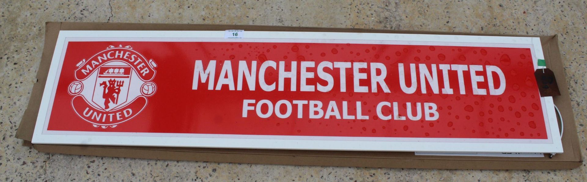 MANCHESTER UNITED FC SIGN (WORKING) NO VAT