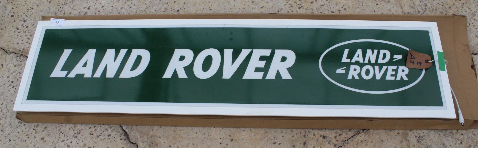 LAND ROVER LED SIGN (WORKING) NO VAT