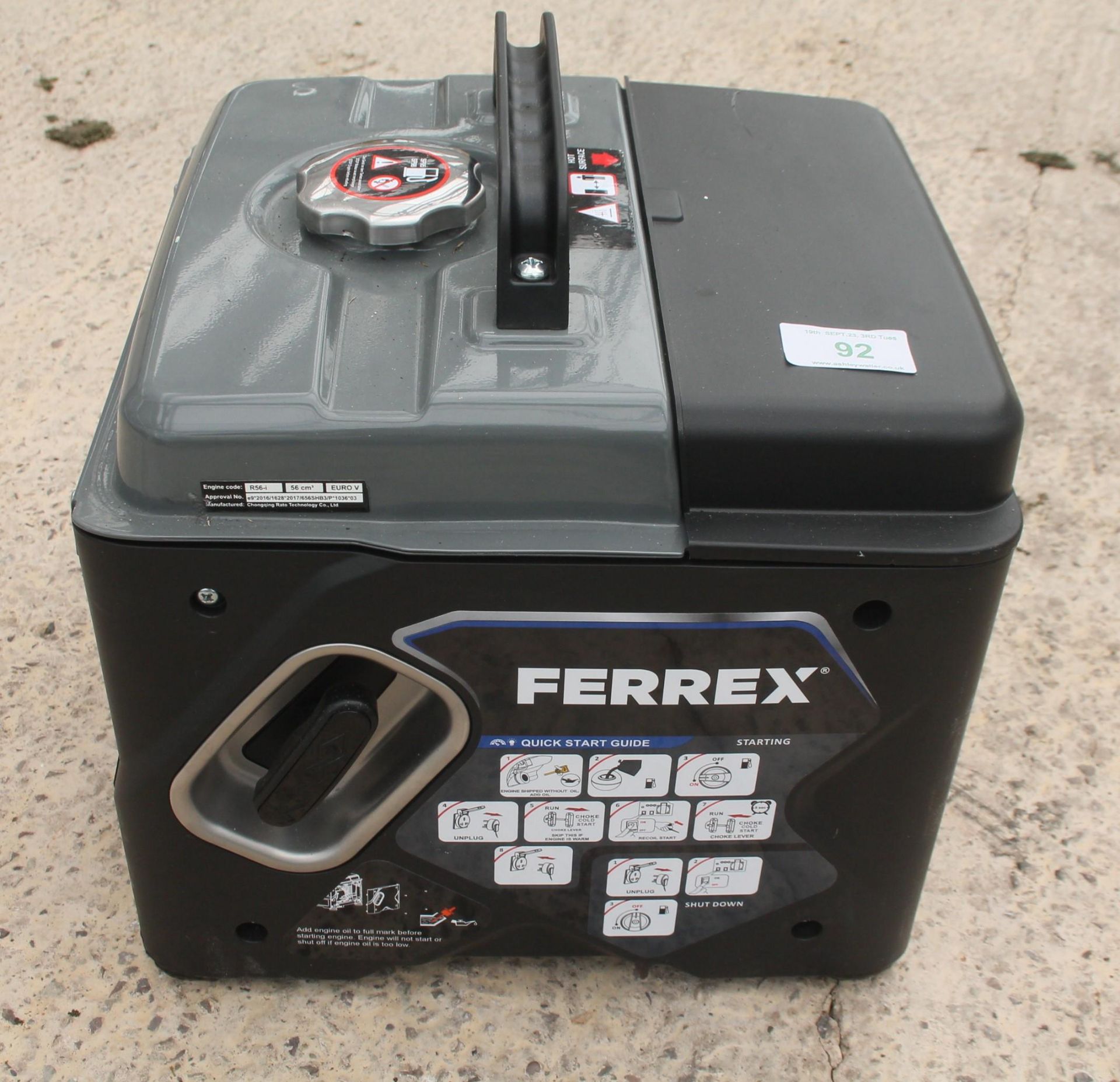 FERREX 1400 GENERATOR NO VAT