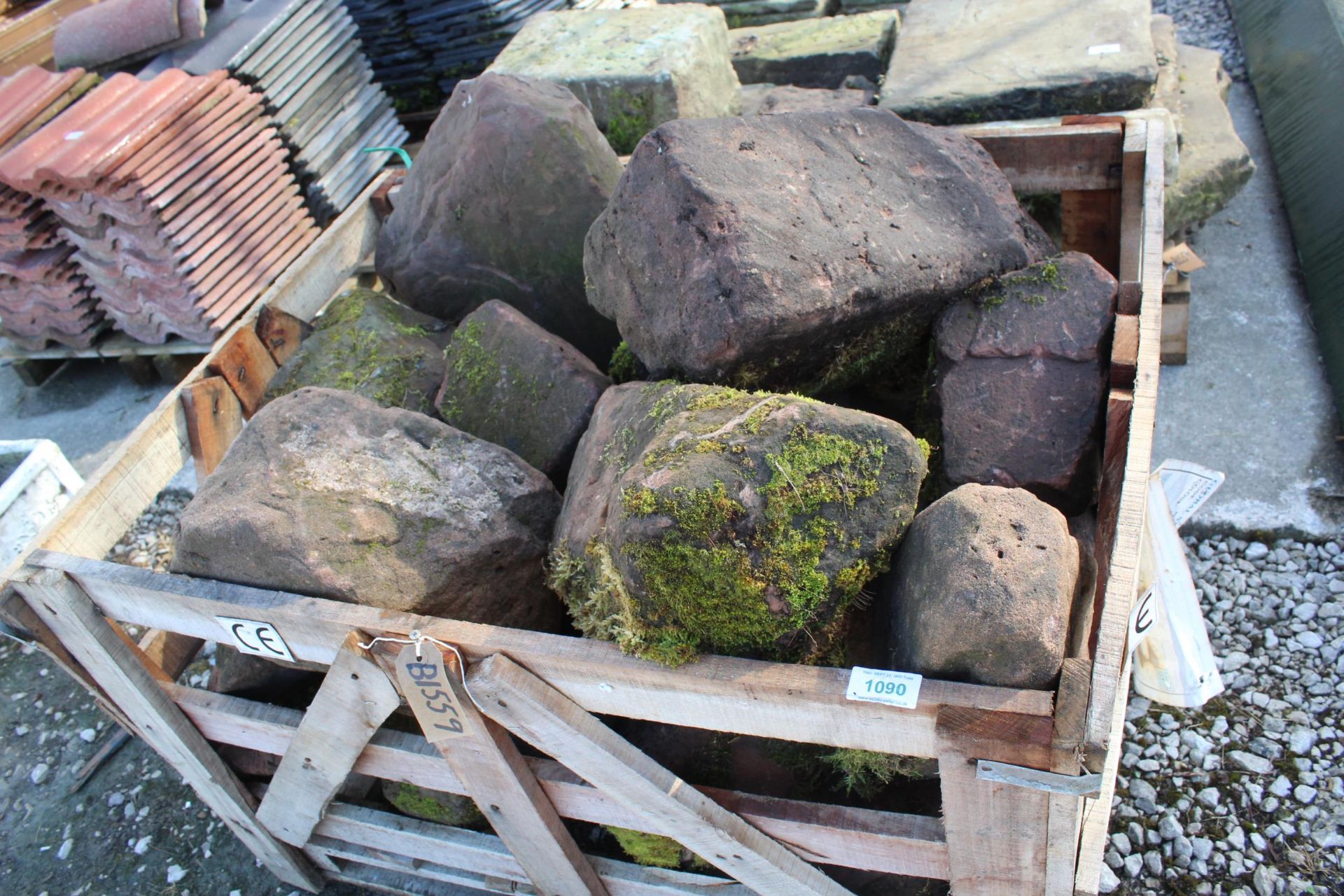 PALLET CRATE OF SANDSTONE + VAT