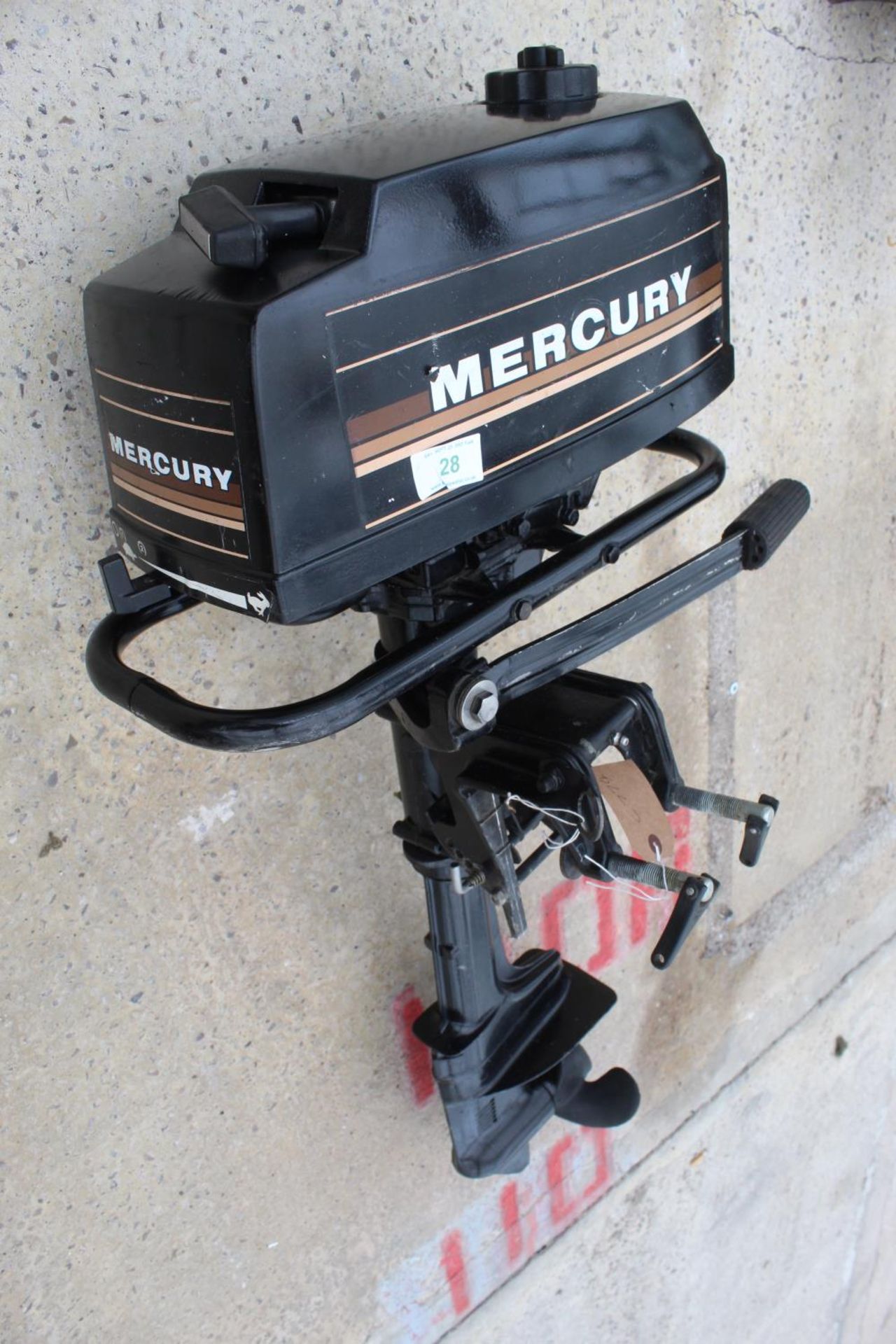 MERCURY OUTBOARD (STARTS, BUT HAS BEEN STANDING FOR SOME TIME) NO VAT - Image 2 of 2