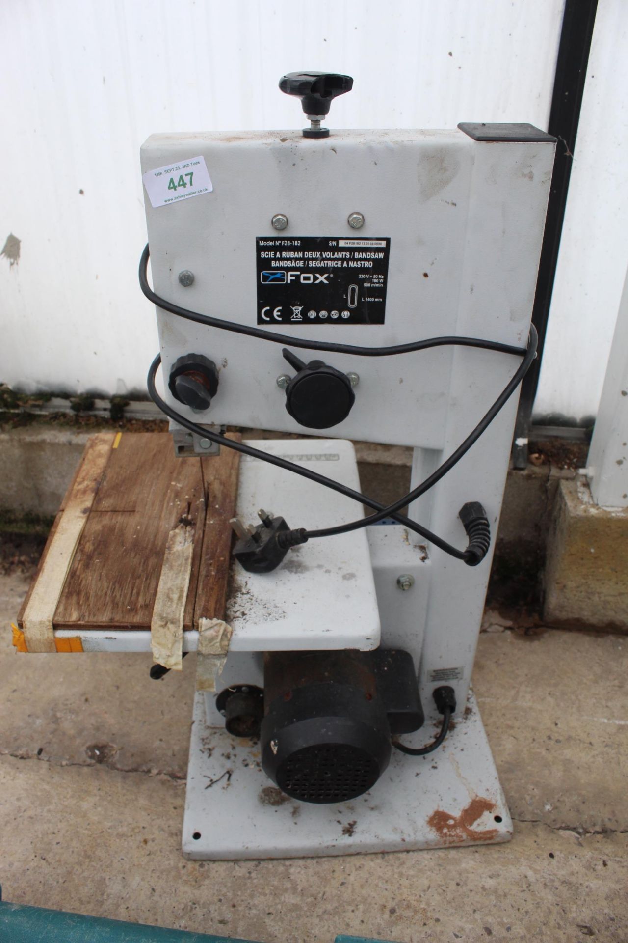 FOX BAND SAW NO VAT