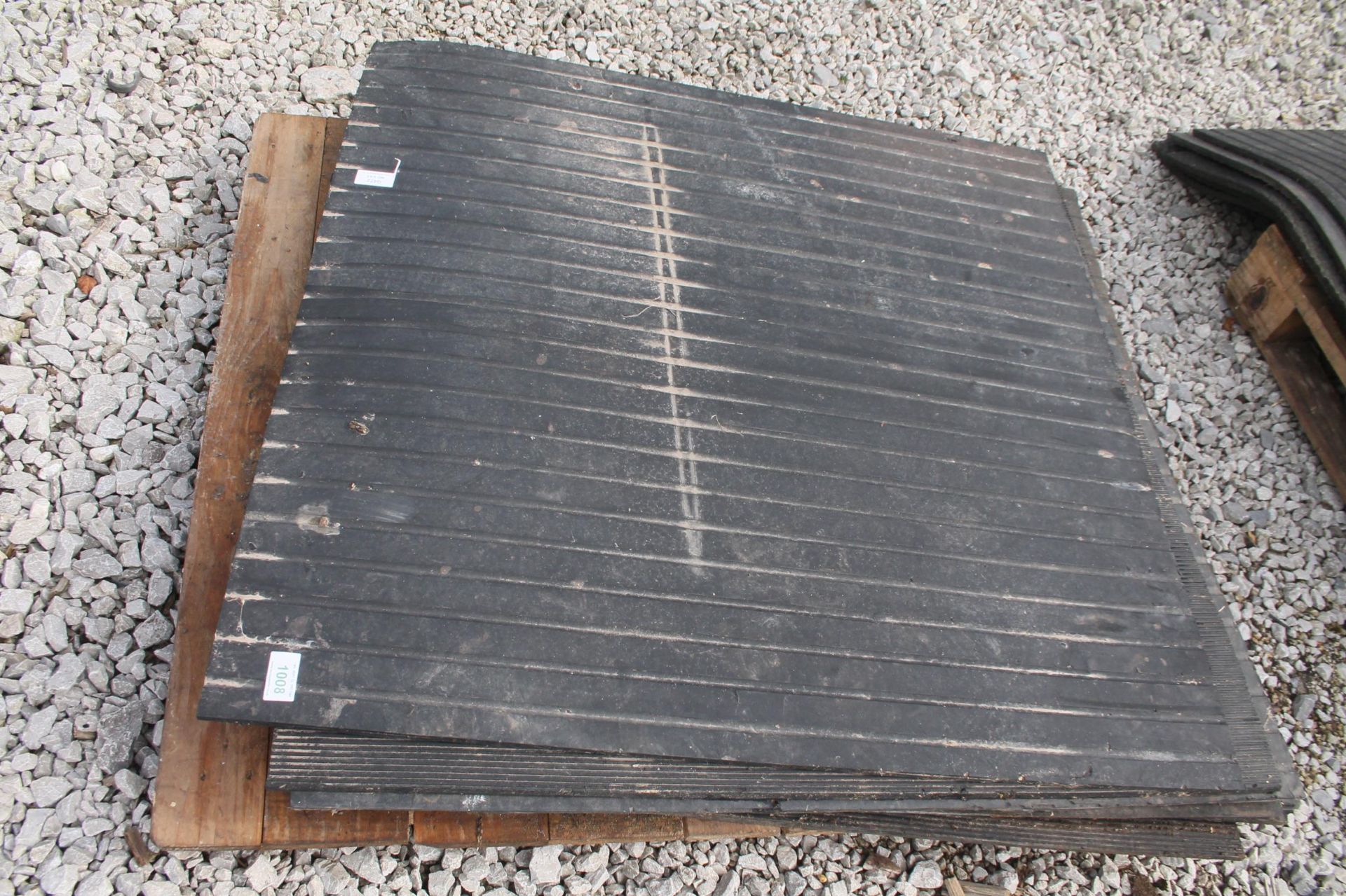 9 RUBBER MATS 38" SQUARE NO VAT