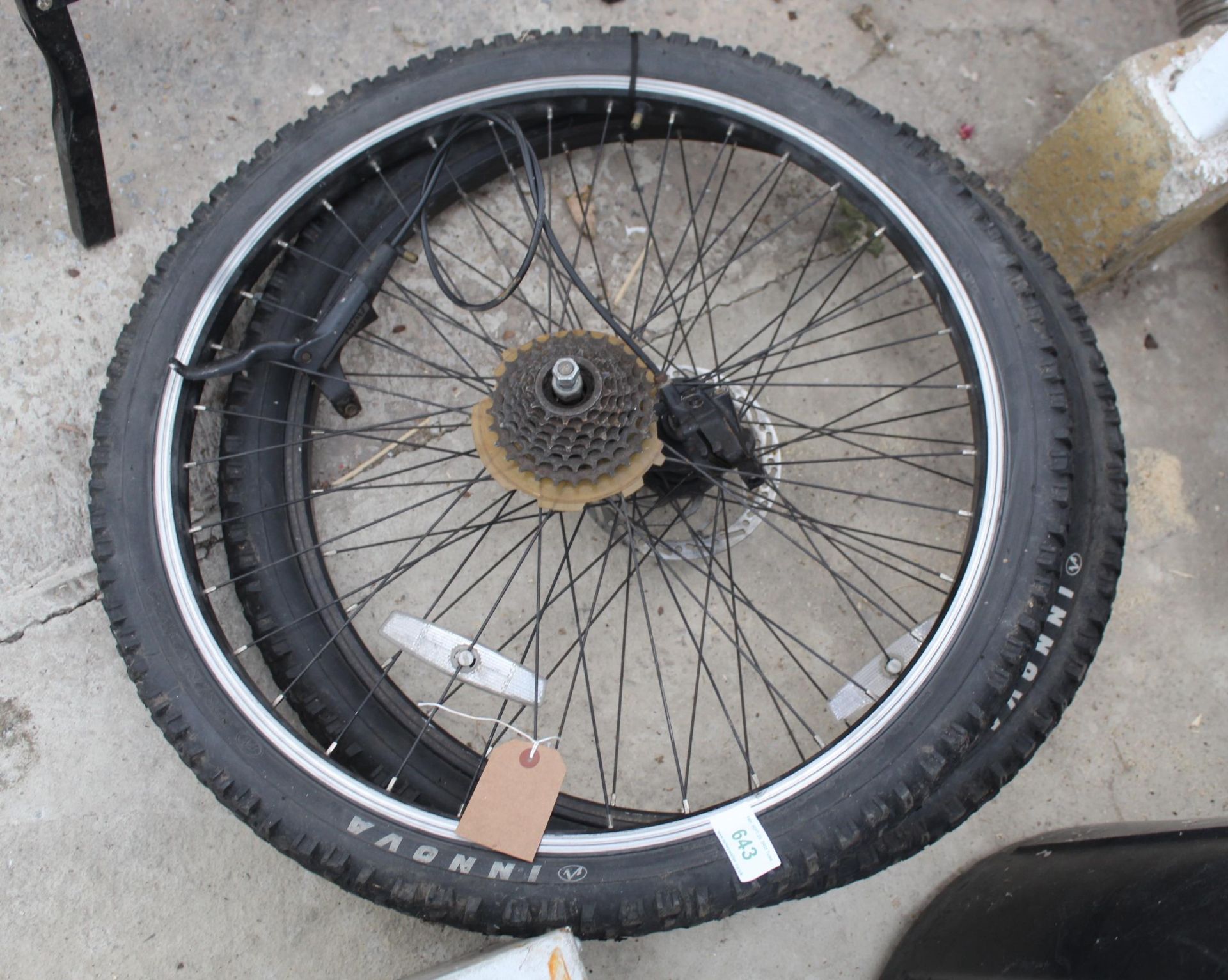 2 MOUNTAIN BIKE WHEELS NO VAT