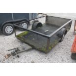 A SINGLE AXLE CAR TRAILER + VAT