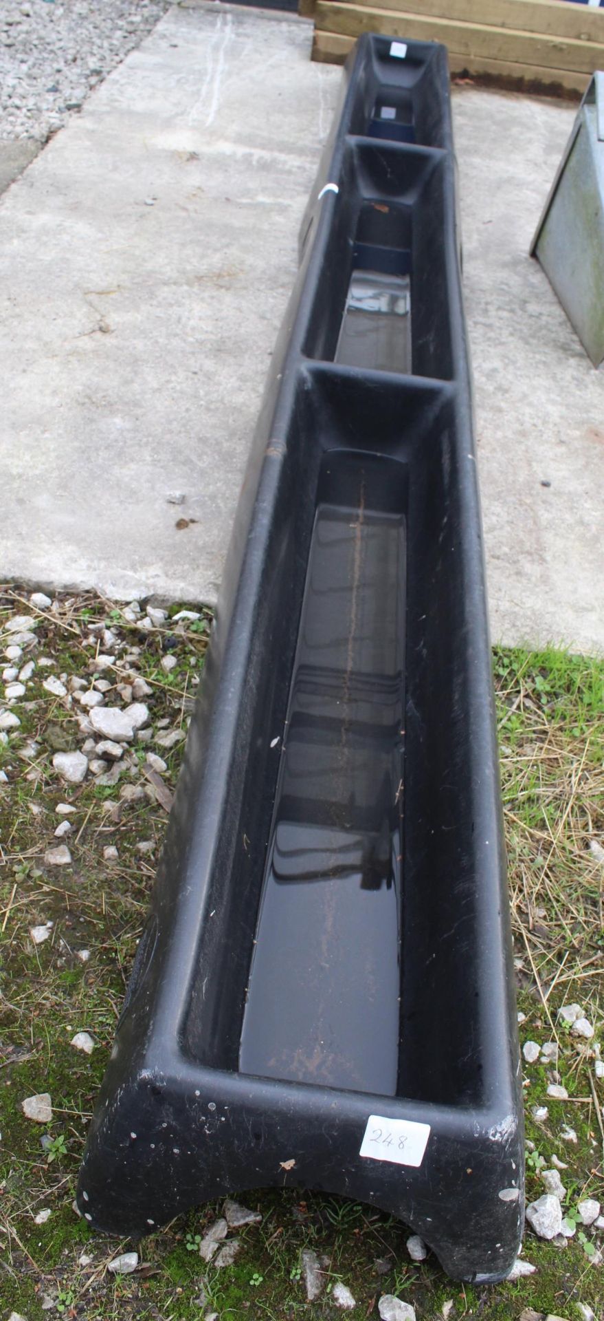 SHEEP TROUGH, BLACK PLASTIC + VAT