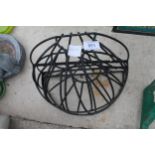 3 METAL PLANT BASKETS NO VAT