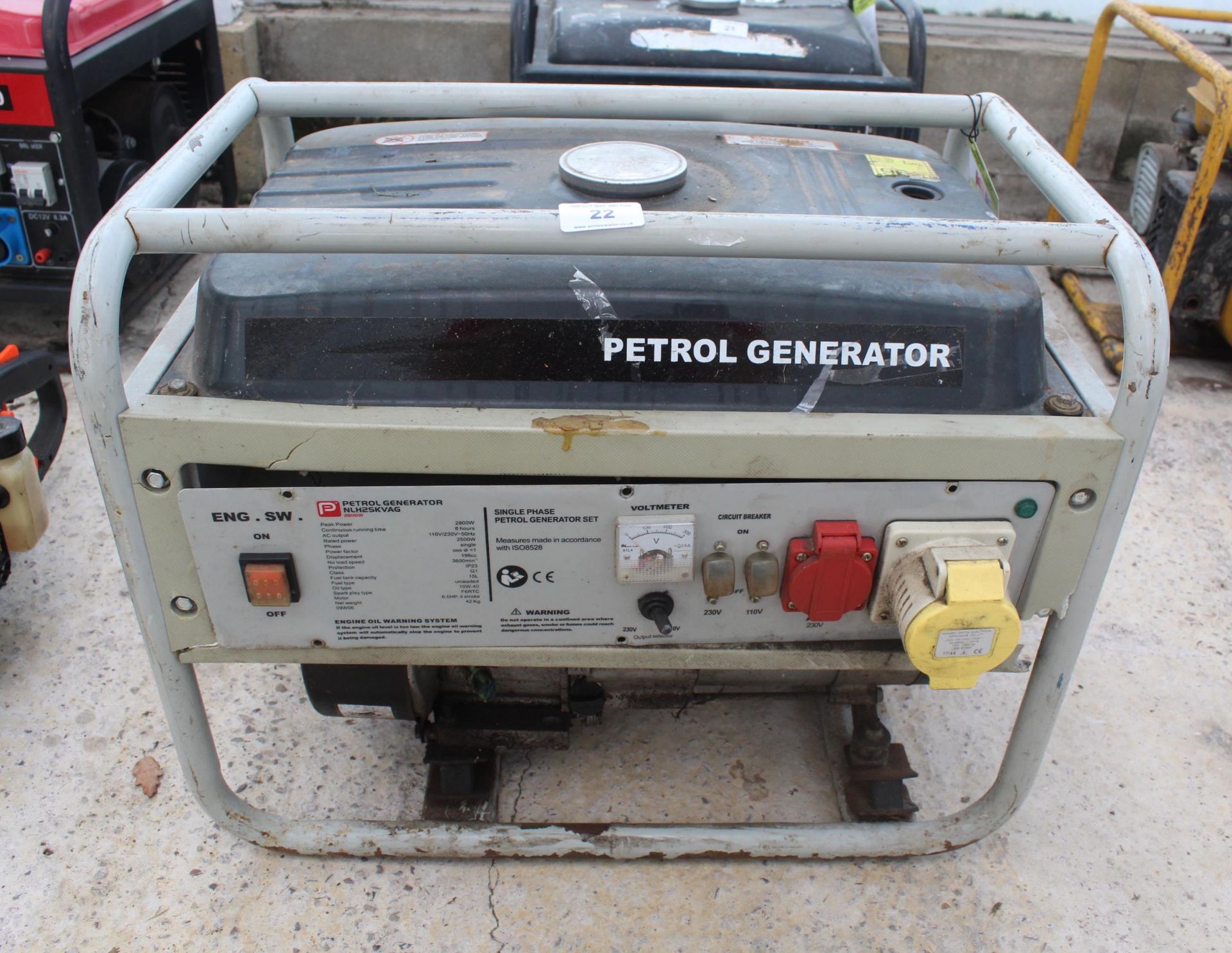 SINGLE PHASE PETROL GENERATOR + VAT