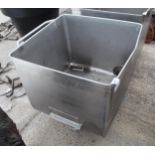 STAINLESS STEEL BIN NO VAT