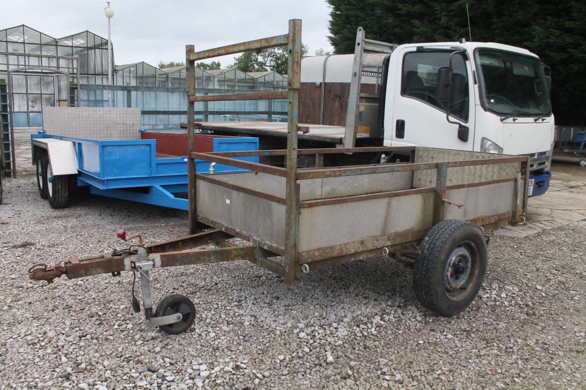 A SINGLE AXLE CAR TRAILER NO VAT