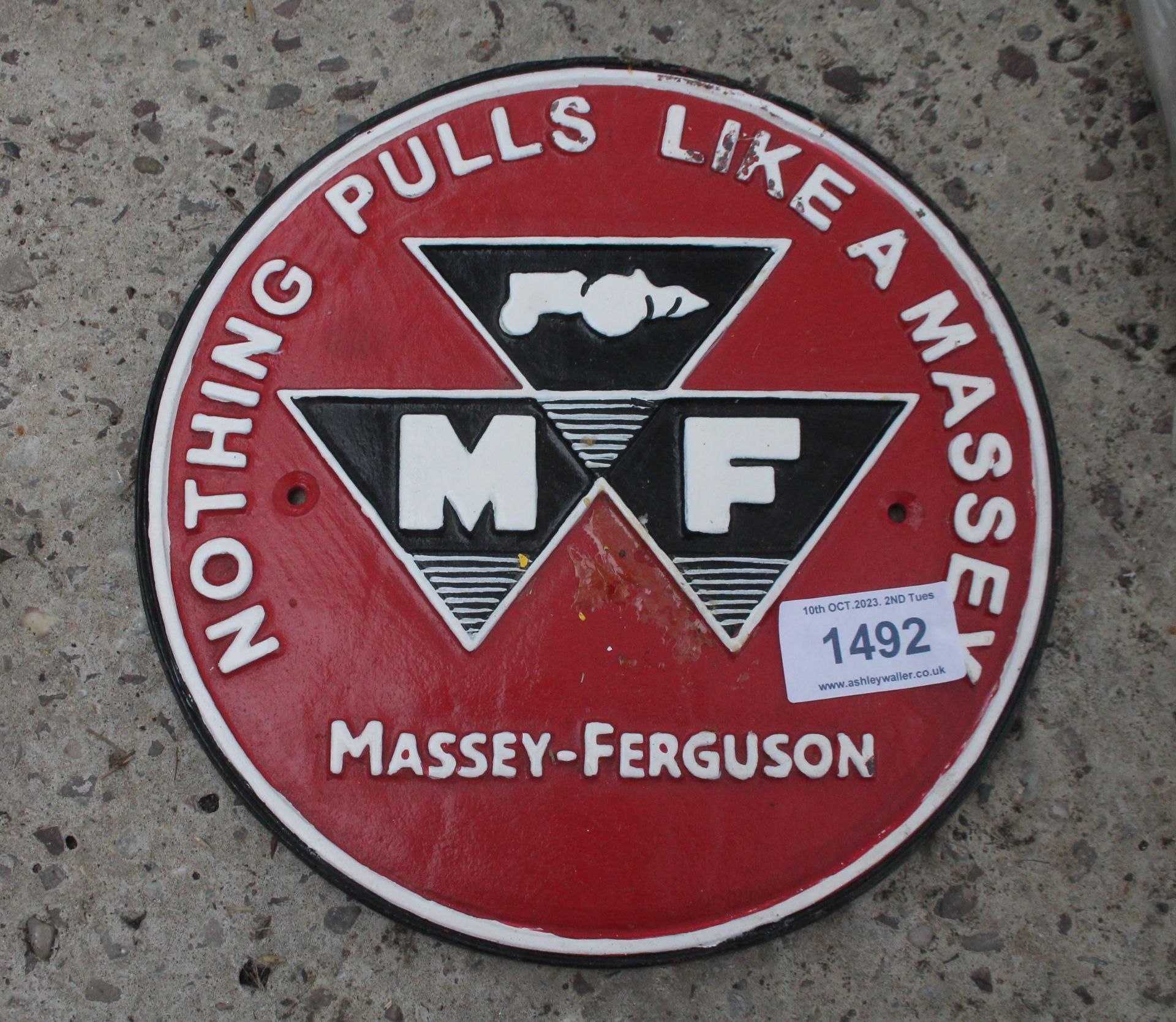 MASSEY FERGUSON SIGN + VAT