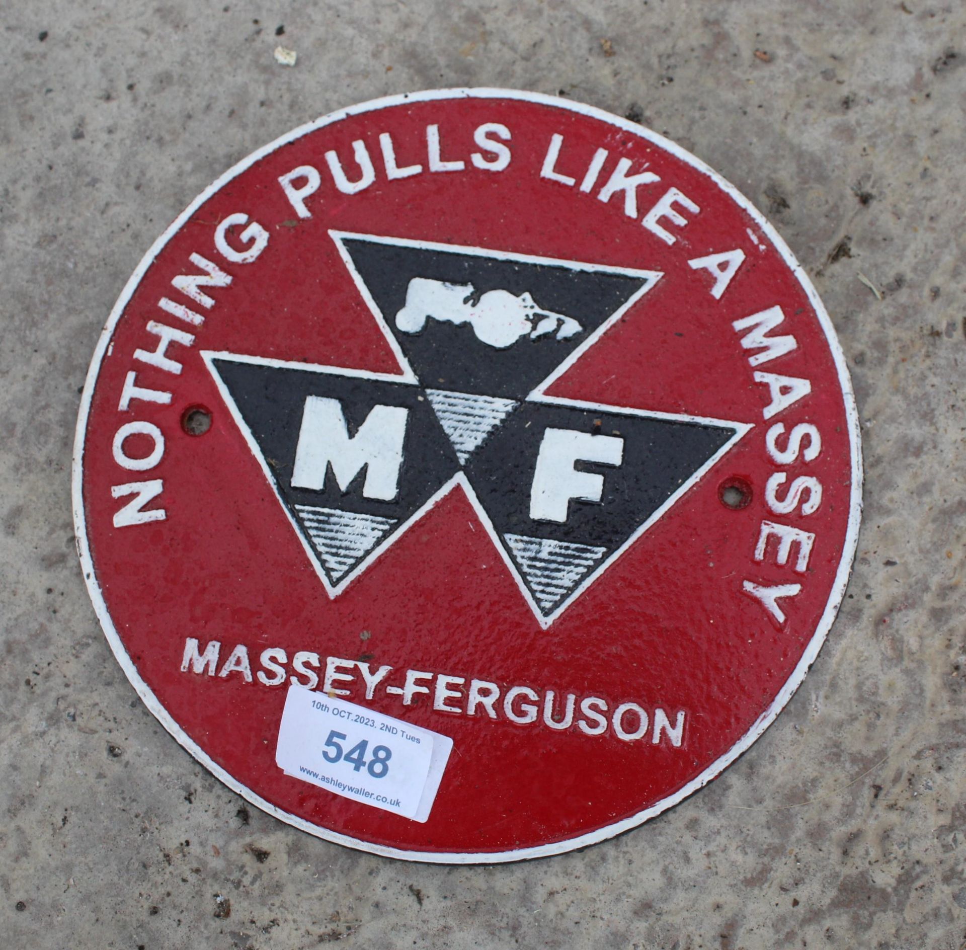 MASSEY FERGUSON SIGN + VAT