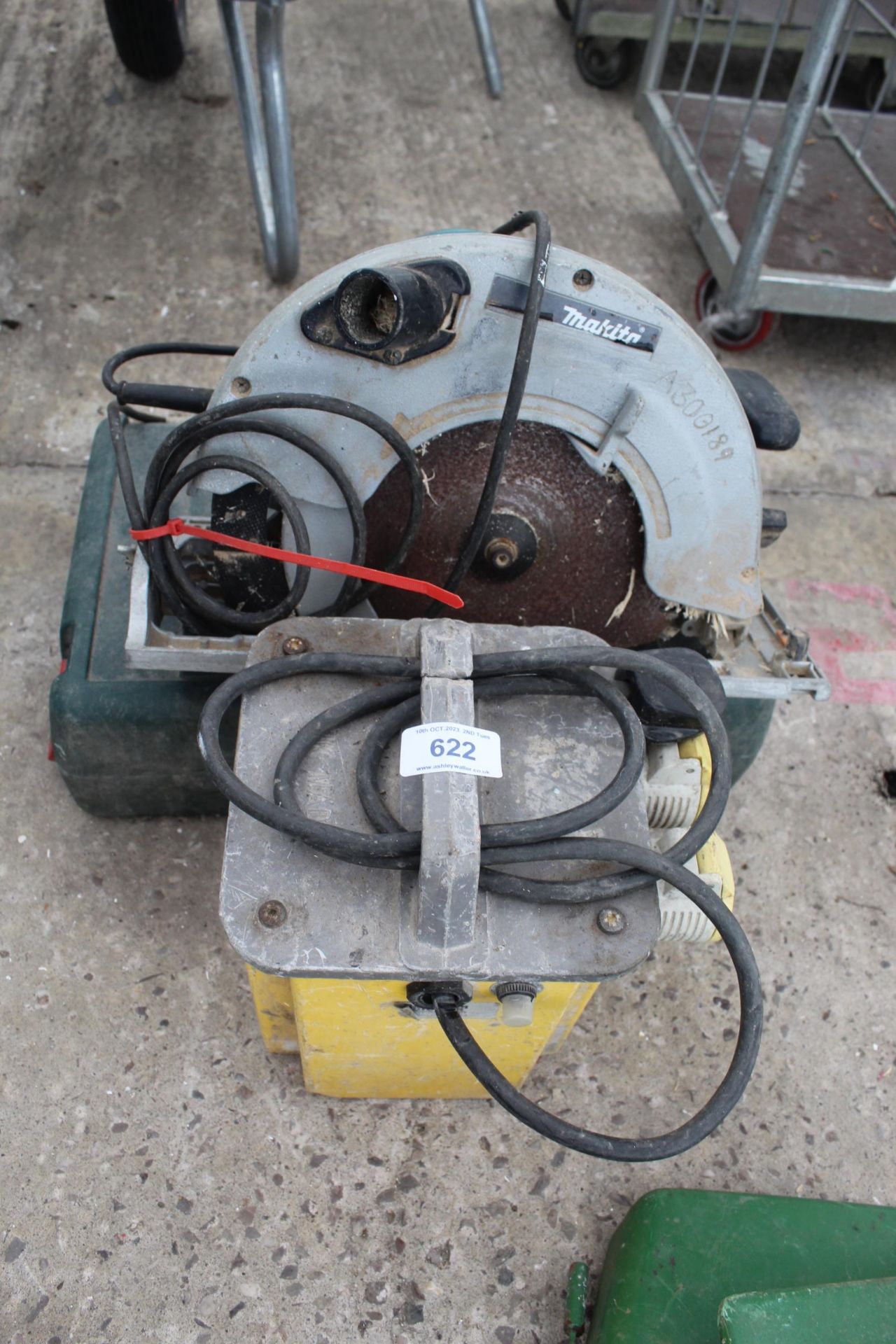 110 DRILL / TRANSFORMER WITH CIRCULAR SAW (WORKING) NO VAT - Image 3 of 3