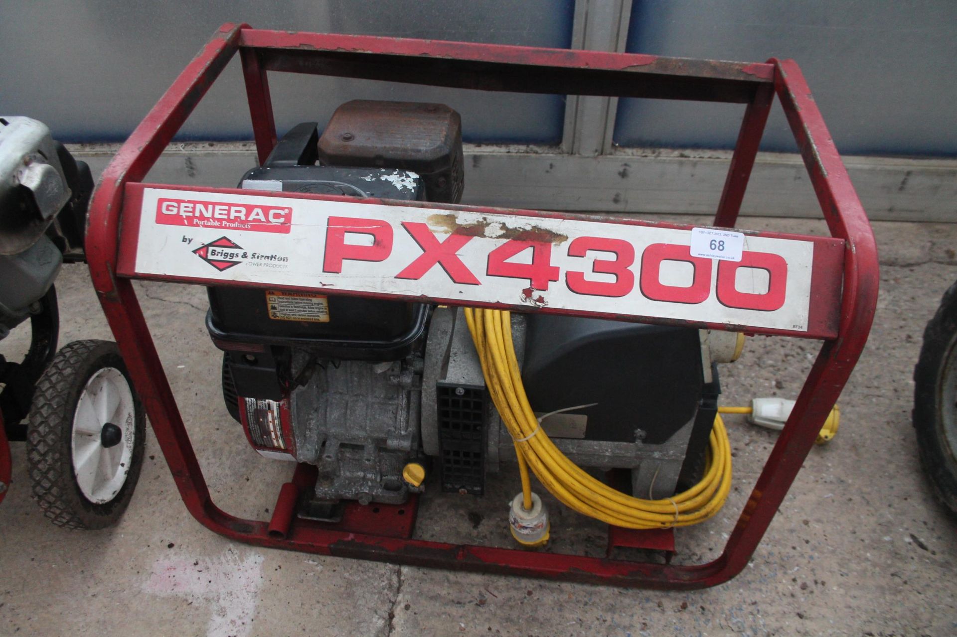 GENERAC 4 KVA GENERATOR PX4300 IN WORKING ORDER NO VAT