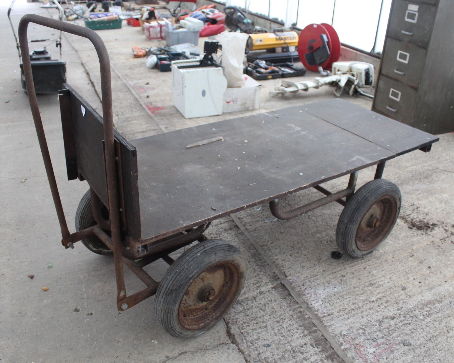 FOUR WHEEL TROLLEY + VAT