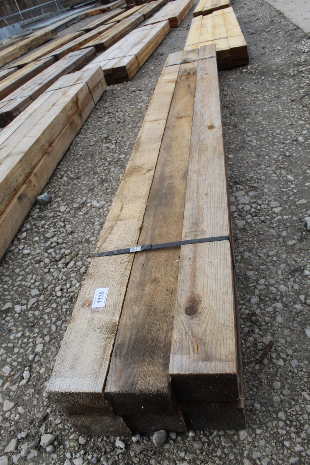 6 TIMBER POSTS 4 X 3 6'-9 LONG NO VAT