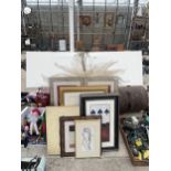 A LARGE ASSORTMENT OF MODERN FRAMED PRINTS AND PICTURES