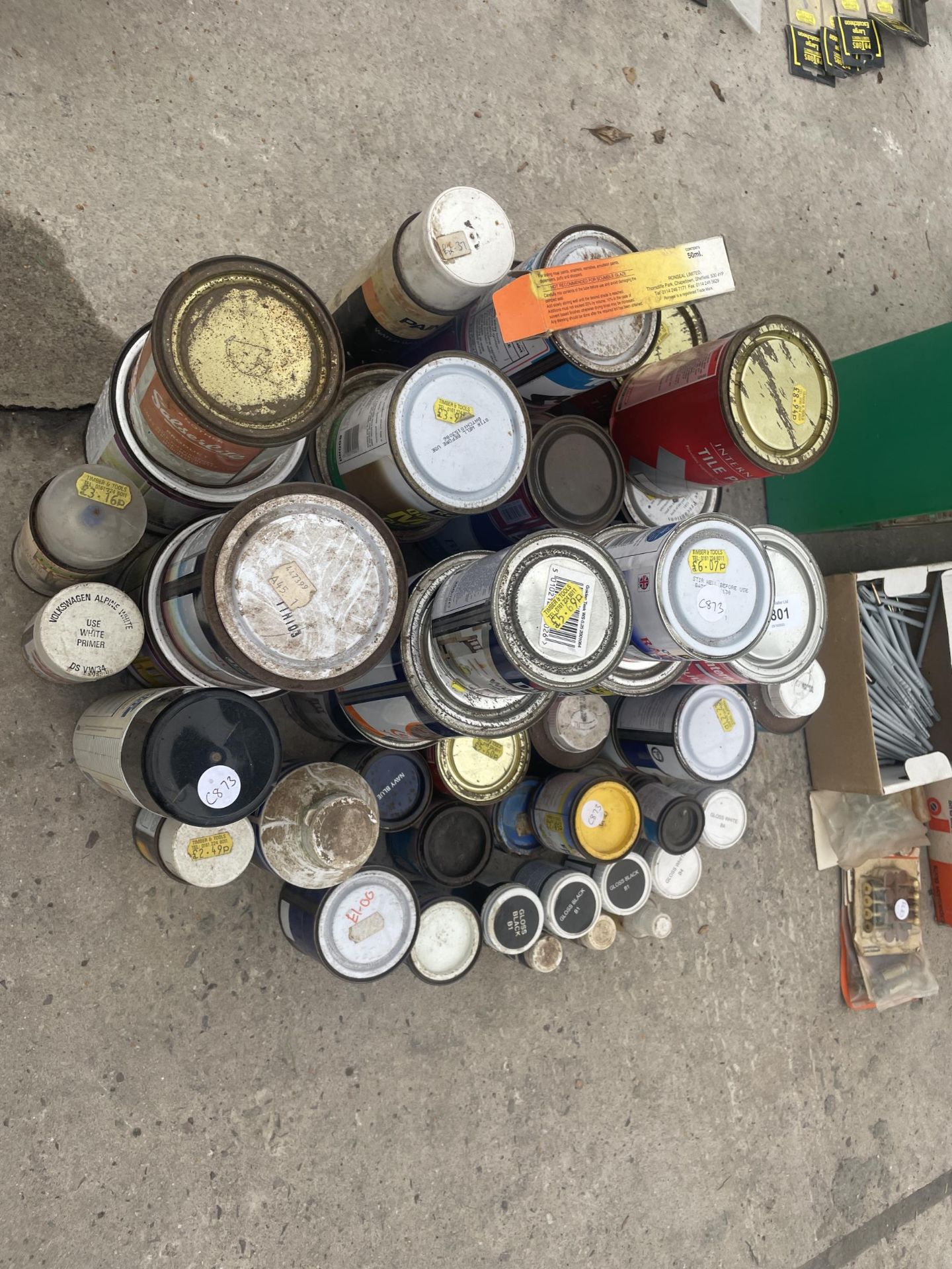 A LARGE ASSORTMENT OF VARIOUS PAINTS - Image 2 of 2